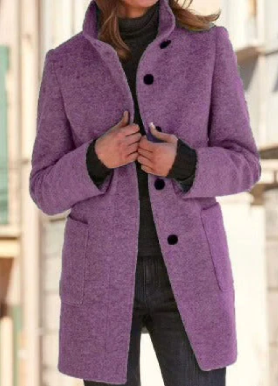 Hanne | Mantel Bronte mit Knopfverschluss