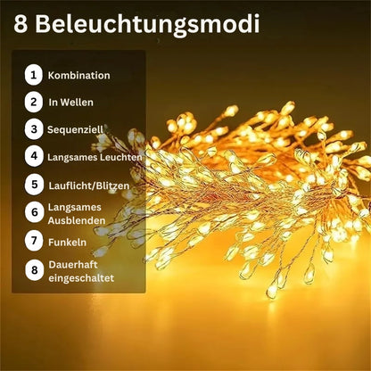 TwinkleWire – Feuerwerkslichterkette Aus Kupferdraht Mit Fernbedienung