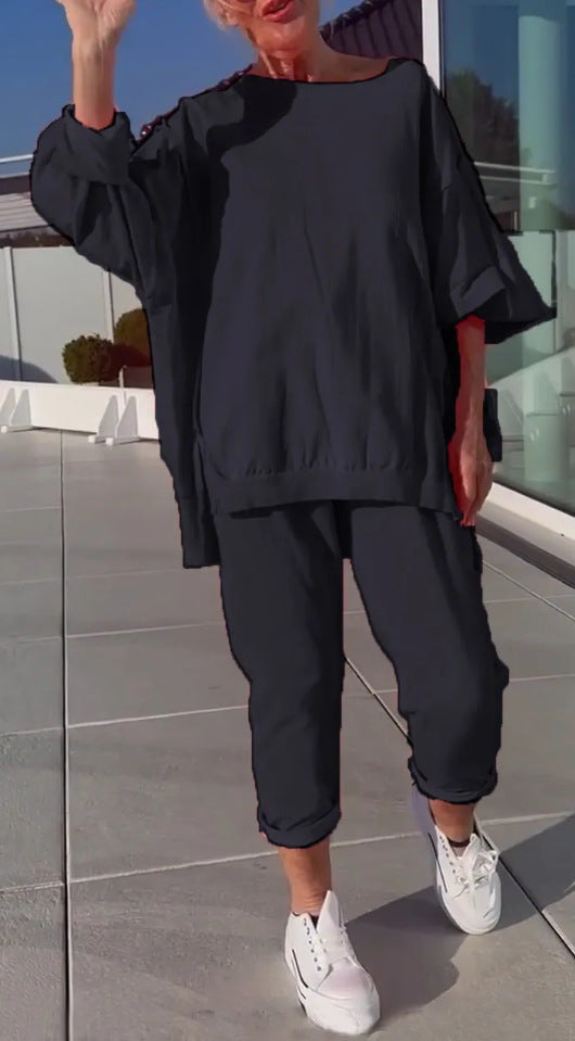 Nora | Lässiges Lounge Zweiteiler Satz