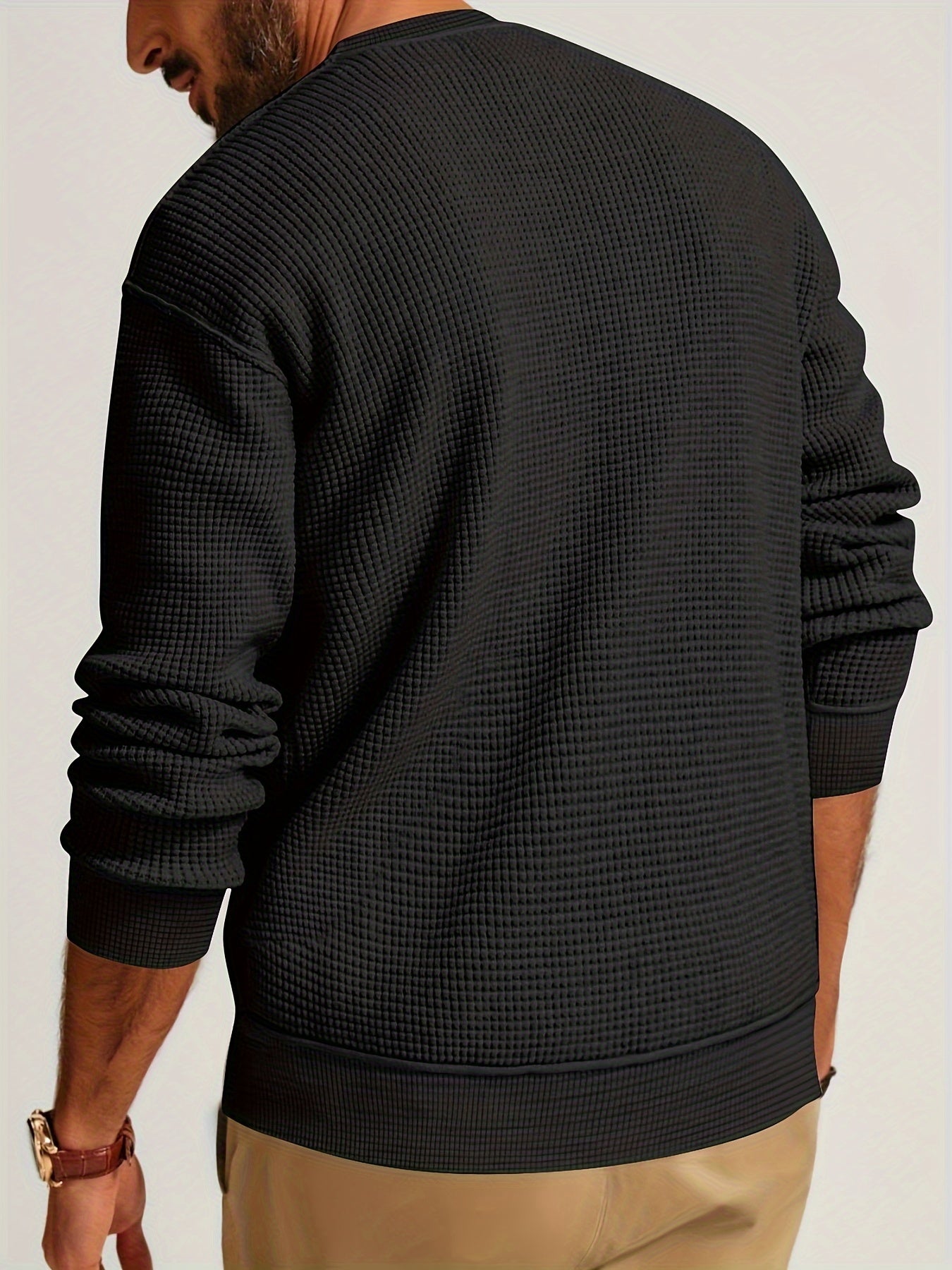 Moritz | Langärmliges Hemd mit Waffelmuster