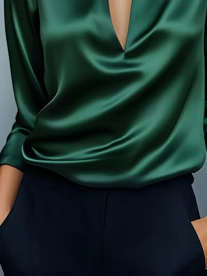 Amelie | Prämie Bluse Mit V-Ausschnitt