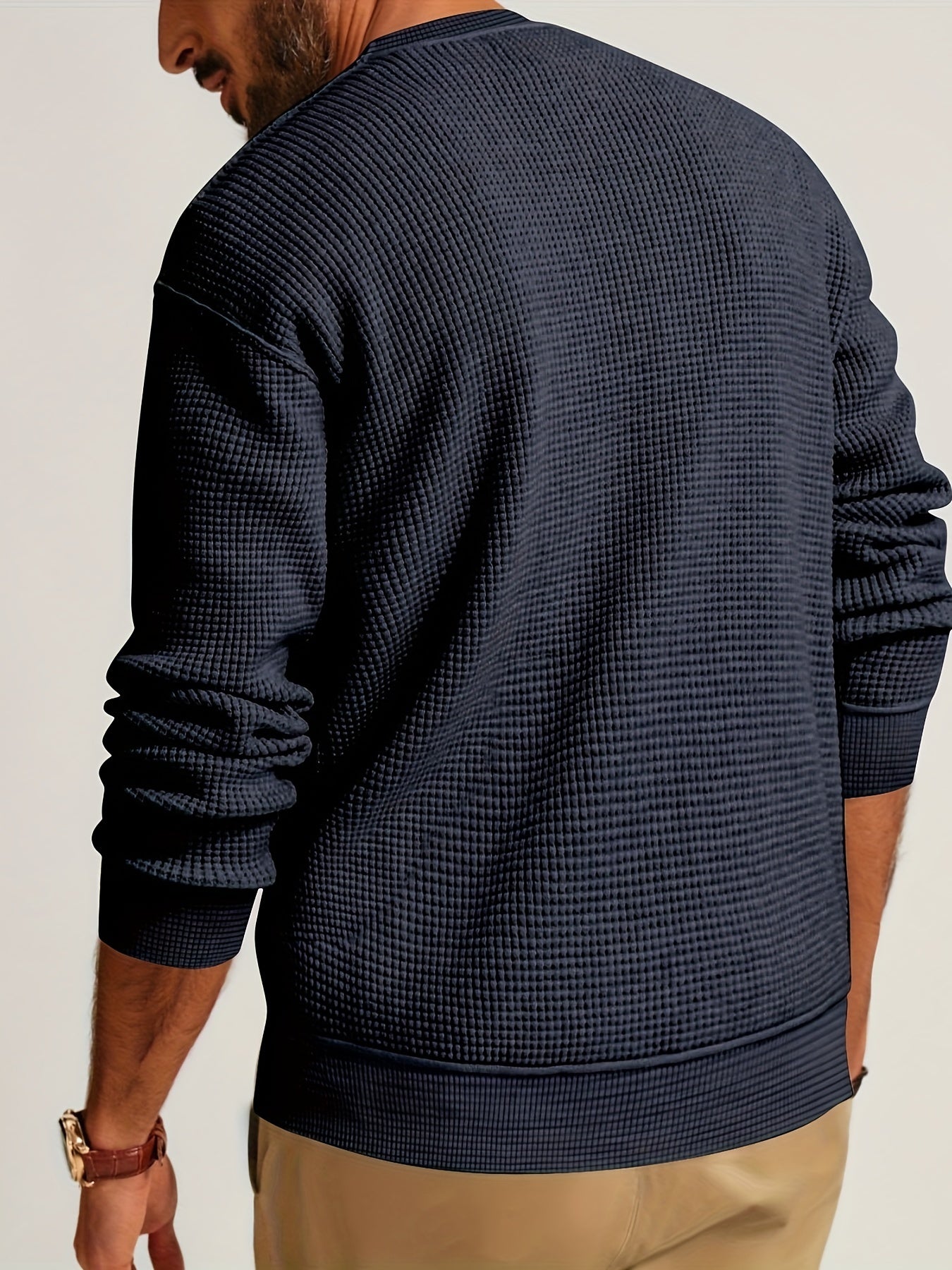 Moritz | Langärmliges Hemd mit Waffelmuster