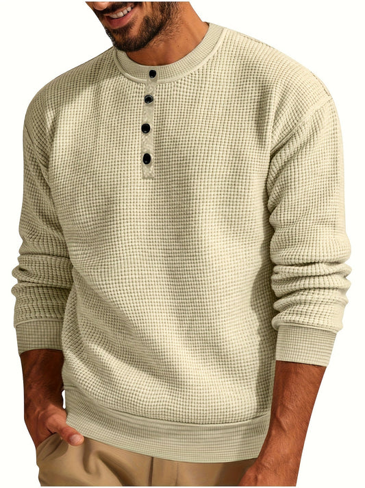 Moritz | Langärmliges Hemd mit Waffelmuster