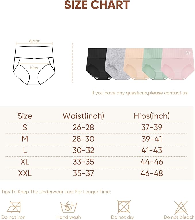 ContourEase | Figurformende High-Waist Slips (6er-Pack)