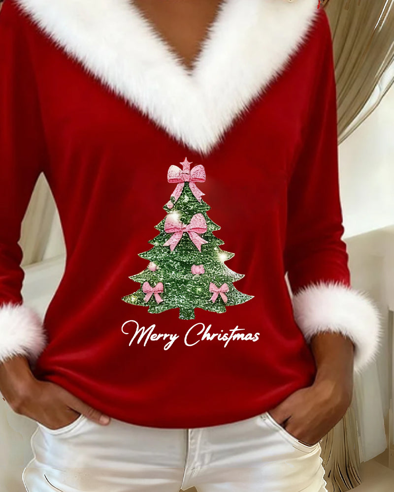 Anavelle - Haut décontracté élégant avec bordure en fourrure