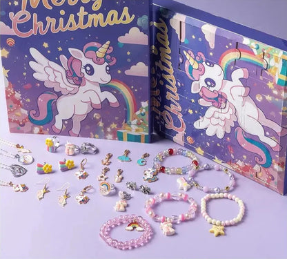 Einhorn Adventskalender | Schmuck Adventskalender mit 24 Überraschungen