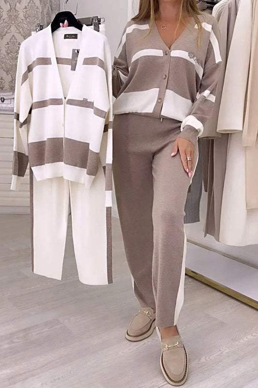 Charlie | Modisches Strick Zweiteiler Set