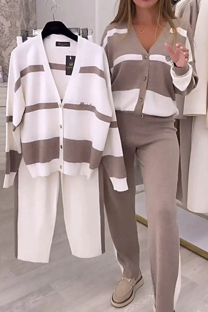 Charlie | Modisches Strick Zweiteiler Set