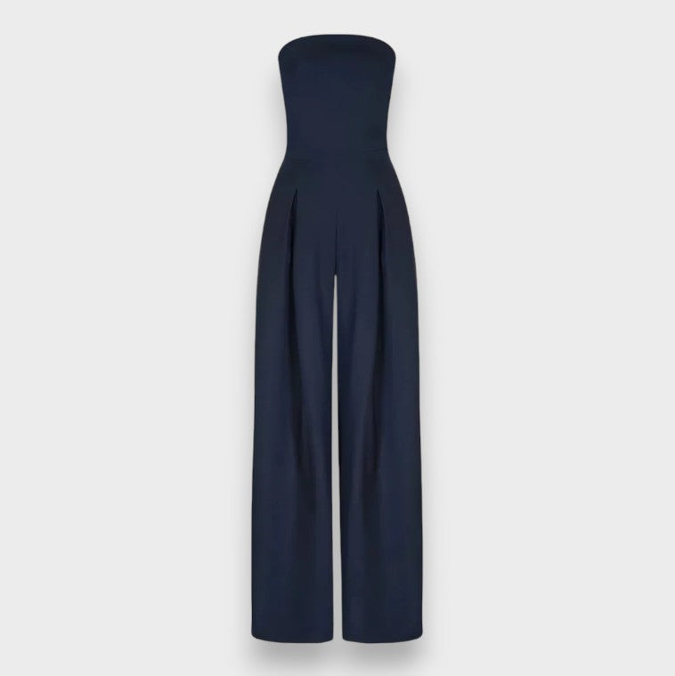Alessia | Trägerloser Jumpsuit mit weitem Bein