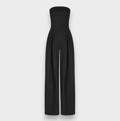 Alessia | Trägerloser Jumpsuit mit weitem Bein